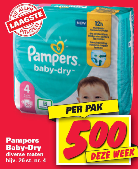 Pampers   luiers folder aanbieding bij  Nettorama - details