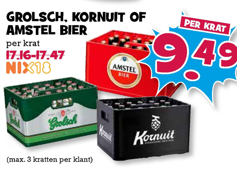 Amstel   krat bier folder aanbieding bij  Boons Markt - details