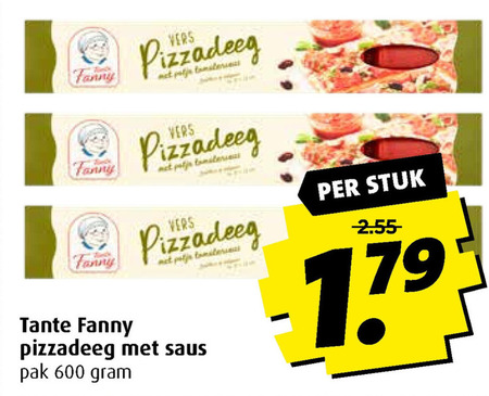 Tante Fanny   pizzadeeg folder aanbieding bij  Boni - details