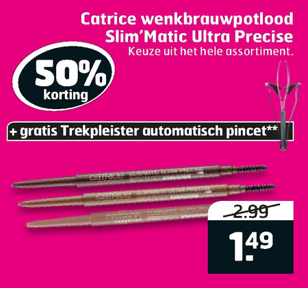 Catrice   wenkbrauwpoeder folder aanbieding bij  Trekpleister - details