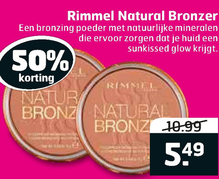 Rimmel   zelfbruining folder aanbieding bij  Trekpleister - details