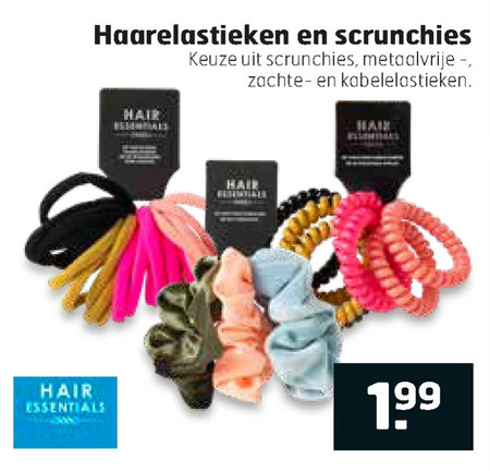 Hair Essentials   haarelastiek folder aanbieding bij  Trekpleister - details