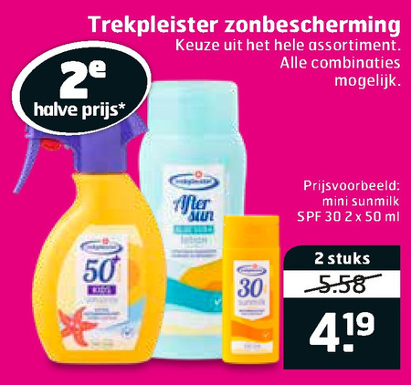 Trekpleister Huismerk   zonnebrandolie, aftersun folder aanbieding bij  Trekpleister - details