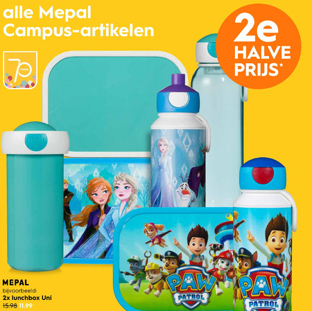 Mepal   schoolbeker, drinkfles folder aanbieding bij  Blokker - details