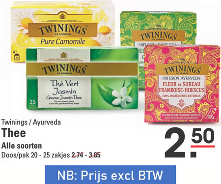 Twinings   thee folder aanbieding bij  Sligro - details