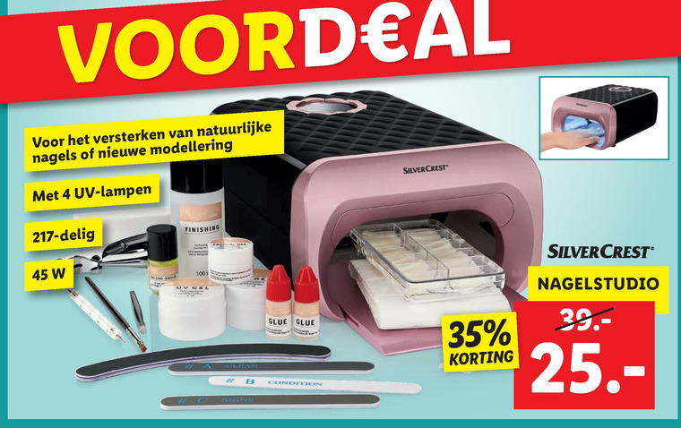 SilverCrest nageldroger folder bij Lidl