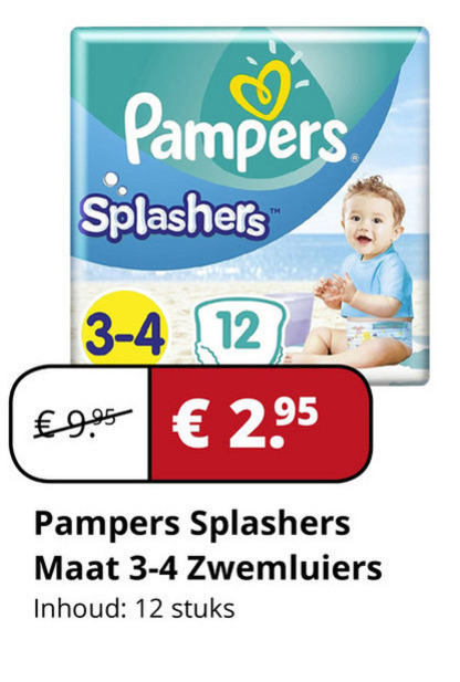 Pampers   babyzwembroekje folder aanbieding bij  Voordeeldrogisterij.nl - details