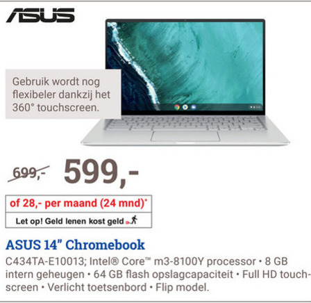 Asus   notebook folder aanbieding bij  BCC - details