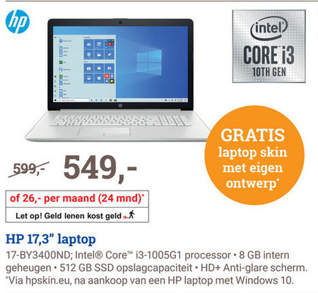 HP   notebook folder aanbieding bij  BCC - details