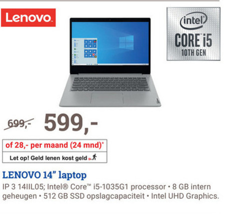 Lenovo   notebook folder aanbieding bij  BCC - details