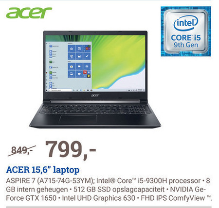 Acer   notebook folder aanbieding bij  BCC - details