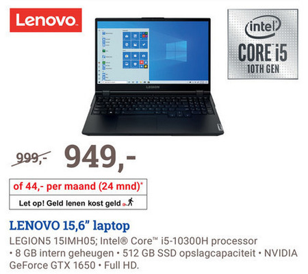 Lenovo   notebook folder aanbieding bij  BCC - details