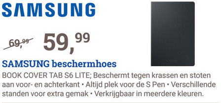 Samsung   tablet sleeve folder aanbieding bij  BCC - details