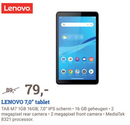 Lenovo   tablet folder aanbieding bij  BCC - details