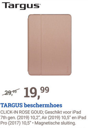 Targus   ipad sleeves folder aanbieding bij  BCC - details