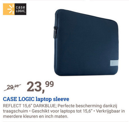 Case Logic   notebook sleeve folder aanbieding bij  BCC - details