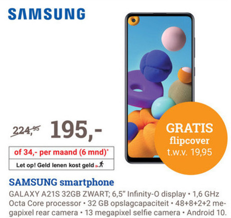 Samsung   simlock vrije mobieltje folder aanbieding bij  BCC - details