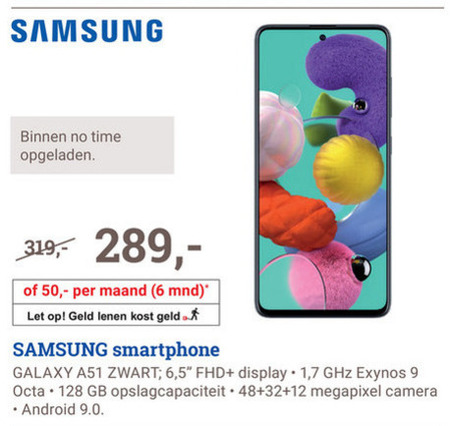 Samsung   simlock vrije mobieltje folder aanbieding bij  BCC - details