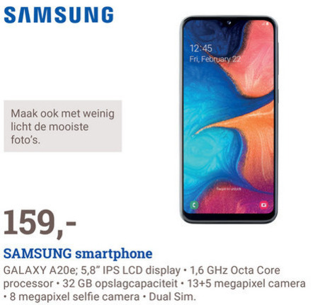 Samsung   simlock vrije mobieltje folder aanbieding bij  BCC - details