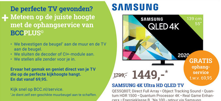 Samsung   4k ultrahd televisies folder aanbieding bij  BCC - details