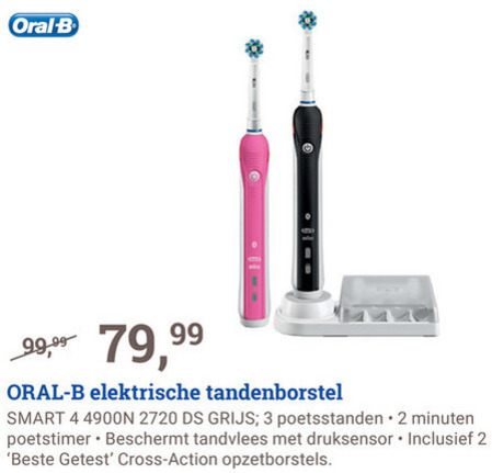 Braun Oral-B   electrische tandenborstel folder aanbieding bij  BCC - details