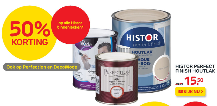 Histor   lak folder aanbieding bij  Praxis - details