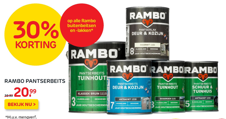 Rambo   beits folder aanbieding bij  Praxis - details