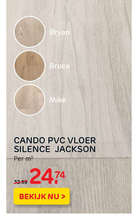 Cando   kunststof vloer folder aanbieding bij  Praxis - details