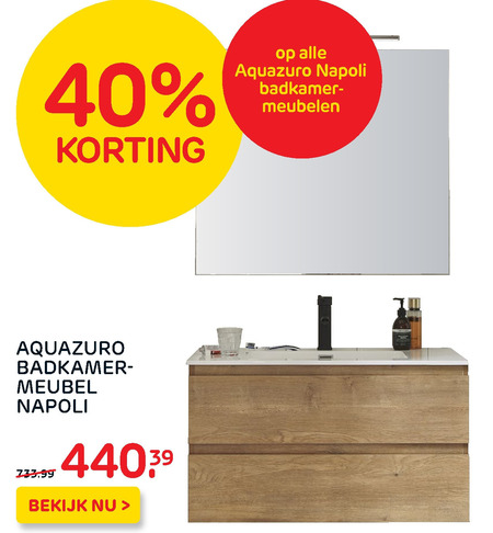 Aquazuro   badmeubel folder aanbieding bij  Praxis - details