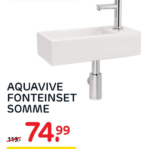 Aquavive fontein folder aanbieding bij - details