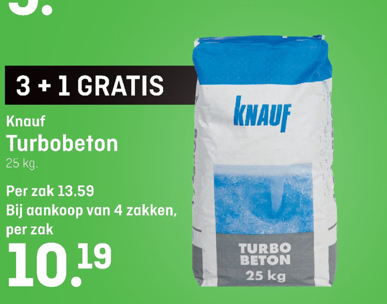 Knauf   betonmortel folder aanbieding bij  Hubo - details