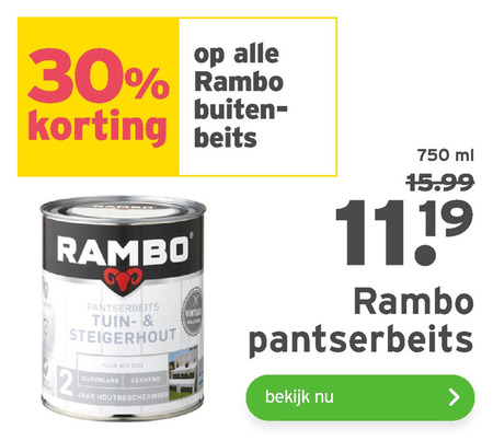 Rambo   beits folder aanbieding bij  Gamma - details