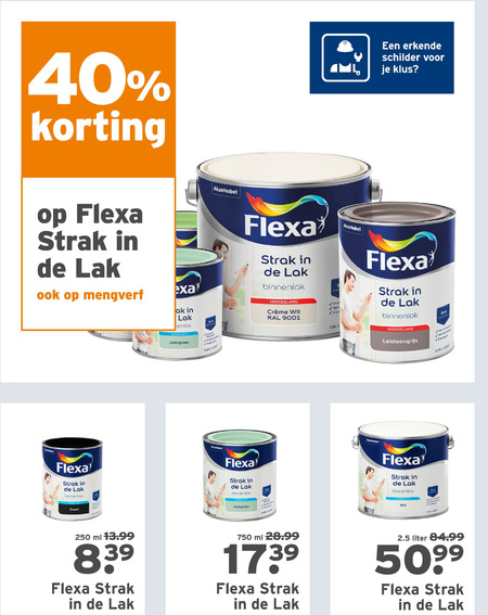 Bourgeon Volgen Manier Flexa lak, mengverf folder aanbieding bij Gamma - details