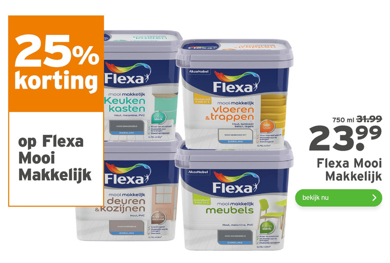 Flexa   lak folder aanbieding bij  Gamma - details