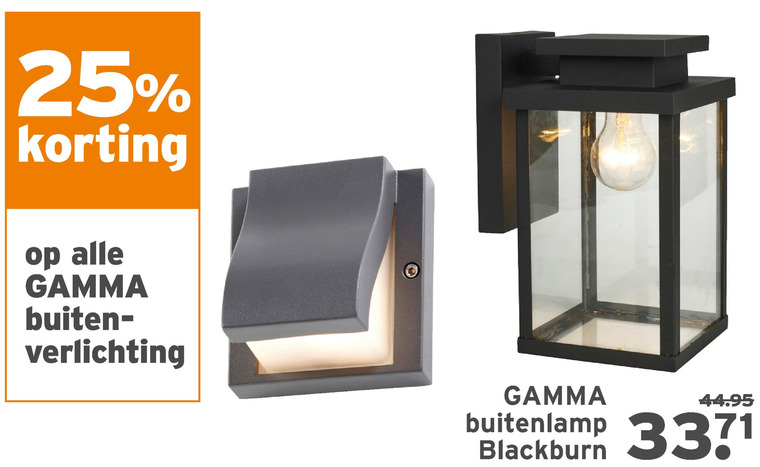 Gamma Huismerk   buitenlamp folder aanbieding bij  Gamma - details