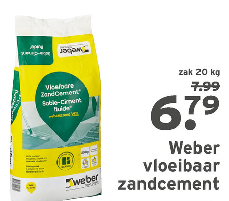 Weber Saint-Gobain   zandcement folder aanbieding bij  Gamma - details