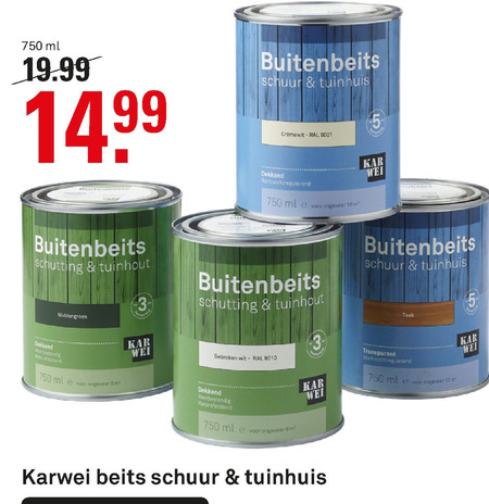 Karwei Huismerk   beits folder aanbieding bij  Karwei - details