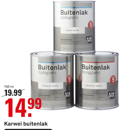 Karwei Huismerk   buitenlak folder aanbieding bij  Karwei - details