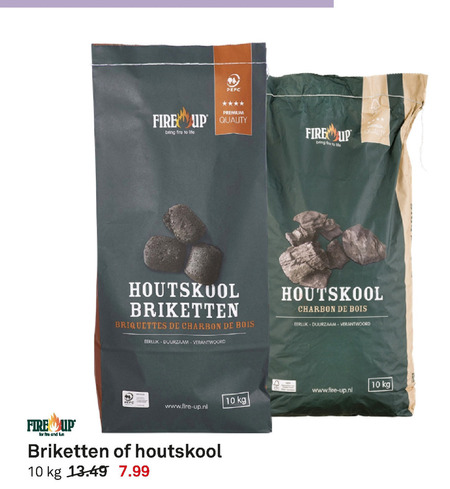 Fire-Up   briketten, houtskool folder aanbieding bij  Karwei - details