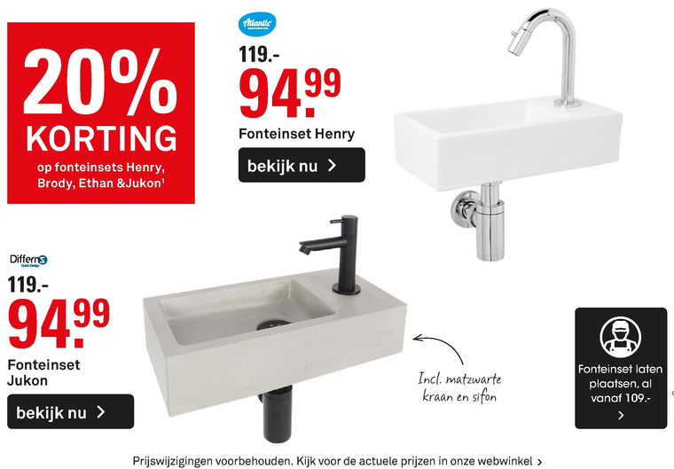 fontein folder aanbieding Karwei details