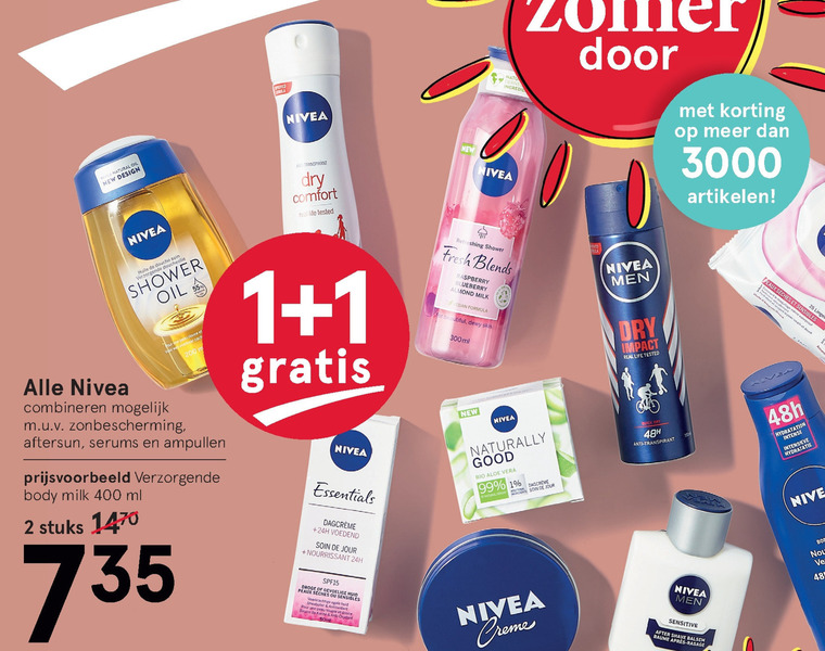 Nivea   gezichtsverzorging, dagcreme folder aanbieding bij  Etos - details