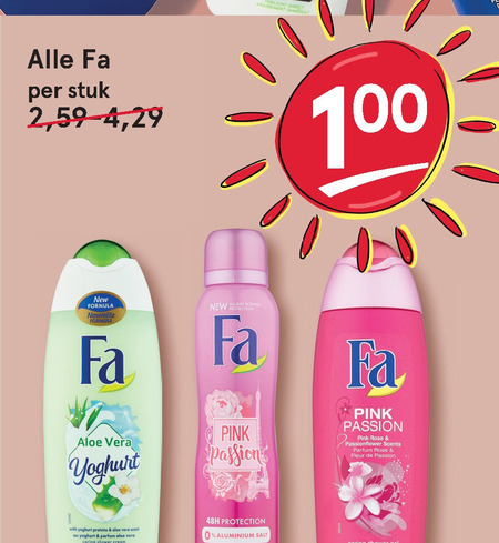 Fa   deodorant, douchegel folder aanbieding bij  Etos - details