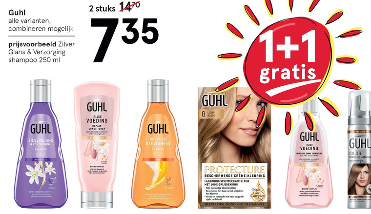 Guhl   haarverzorging, haarkleuring folder aanbieding bij  Etos - details