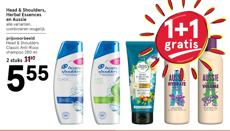 Herbal Essences   conditioner, shampoo folder aanbieding bij  Etos - details