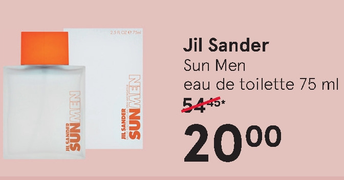 Jil Sander   eau de toilette folder aanbieding bij  Etos - details