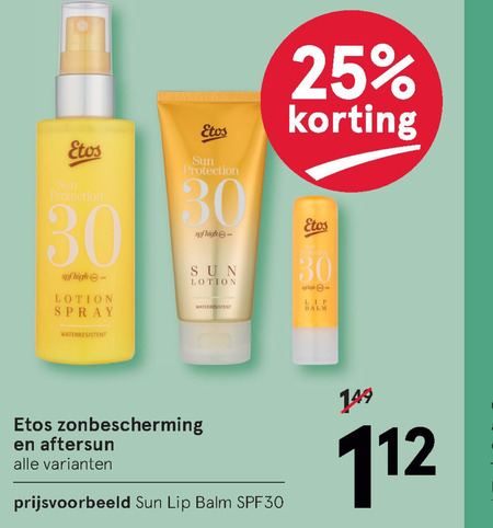 Etos Huismerk   zonnebrandolie, aftersun folder aanbieding bij  Etos - details