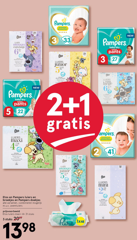 Etos Huismerk   billendoekjes, luiers folder aanbieding bij  Etos - details