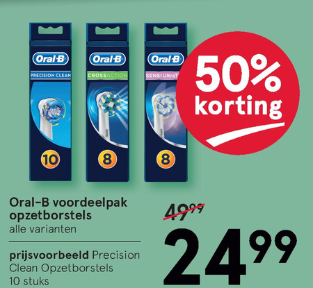 Braun Oral-B   opzetborstel folder aanbieding bij  Etos - details