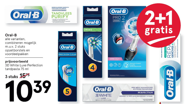 Braun Oral-B   opzetborstel, electrische tandenborstel folder aanbieding bij  Etos - details