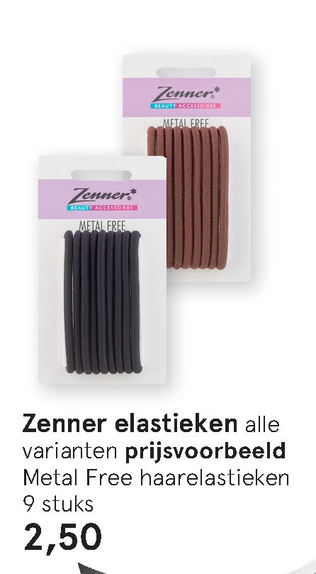 Neuken logo kijk in Zenner haarelastiek folder aanbieding bij Etos - details